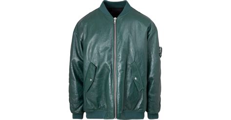 green leather prada jacket|prada bomber jacket for men.